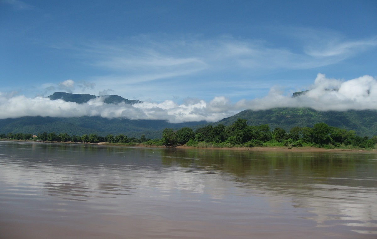 De Mekong rivier in Cambodja