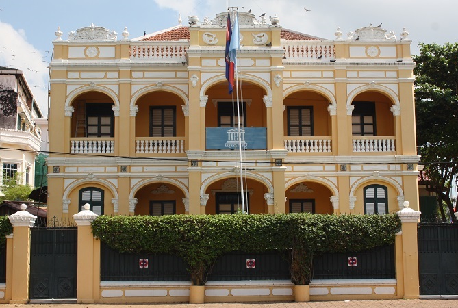 Franse invloed op Cambodja, UNESCO werelderfgoed gebouw in Phnom Penh