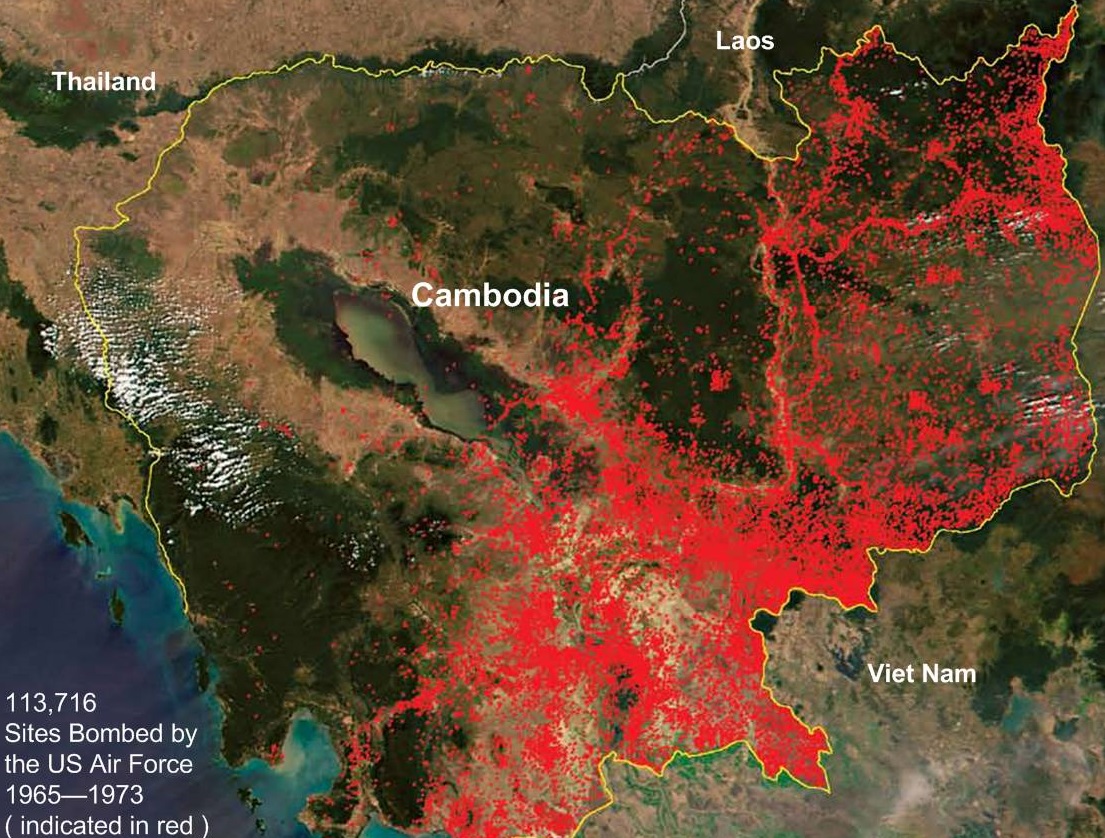 Bommen op Cambodja