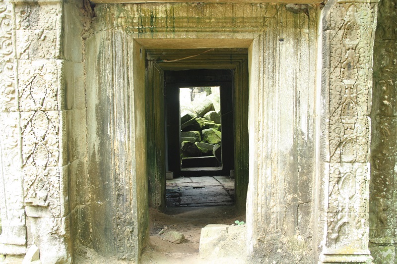 Het Angkor rijk in Cambodja, Ta Prohm ingang